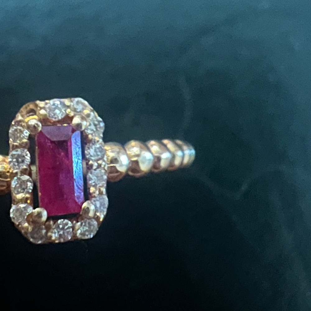 Bony Levy El Mar Ruby & Diamond Stackable Ring In… - image 2